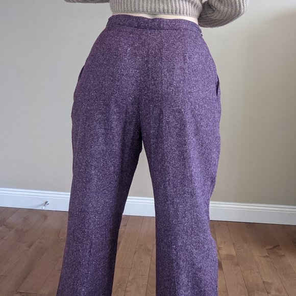 VINTAGE 'Petite Sophisticate' Wool Slacks - Picture 5 of 11